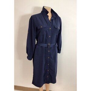 Travel Smith Shirt Dress Womens Small